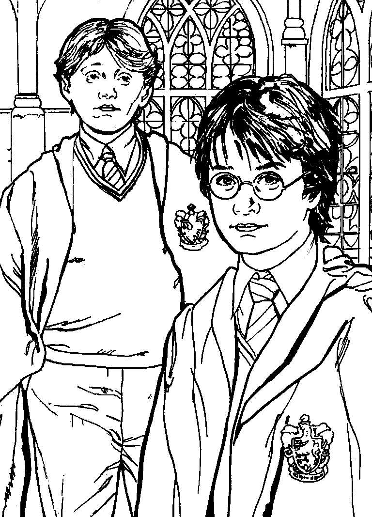 Plansa de colorat cu Harry Potter 199 111